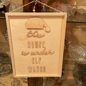 Wooden Holiday Wall Hanging or Shelf Display Ready for Your Creative Touch